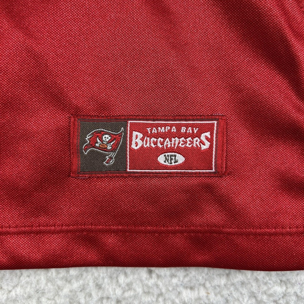 Vtg Tampa Bay Buccaneers Shirt Womens Medium NFL Football Team Apparel Lace Up - Picture 3 of 15